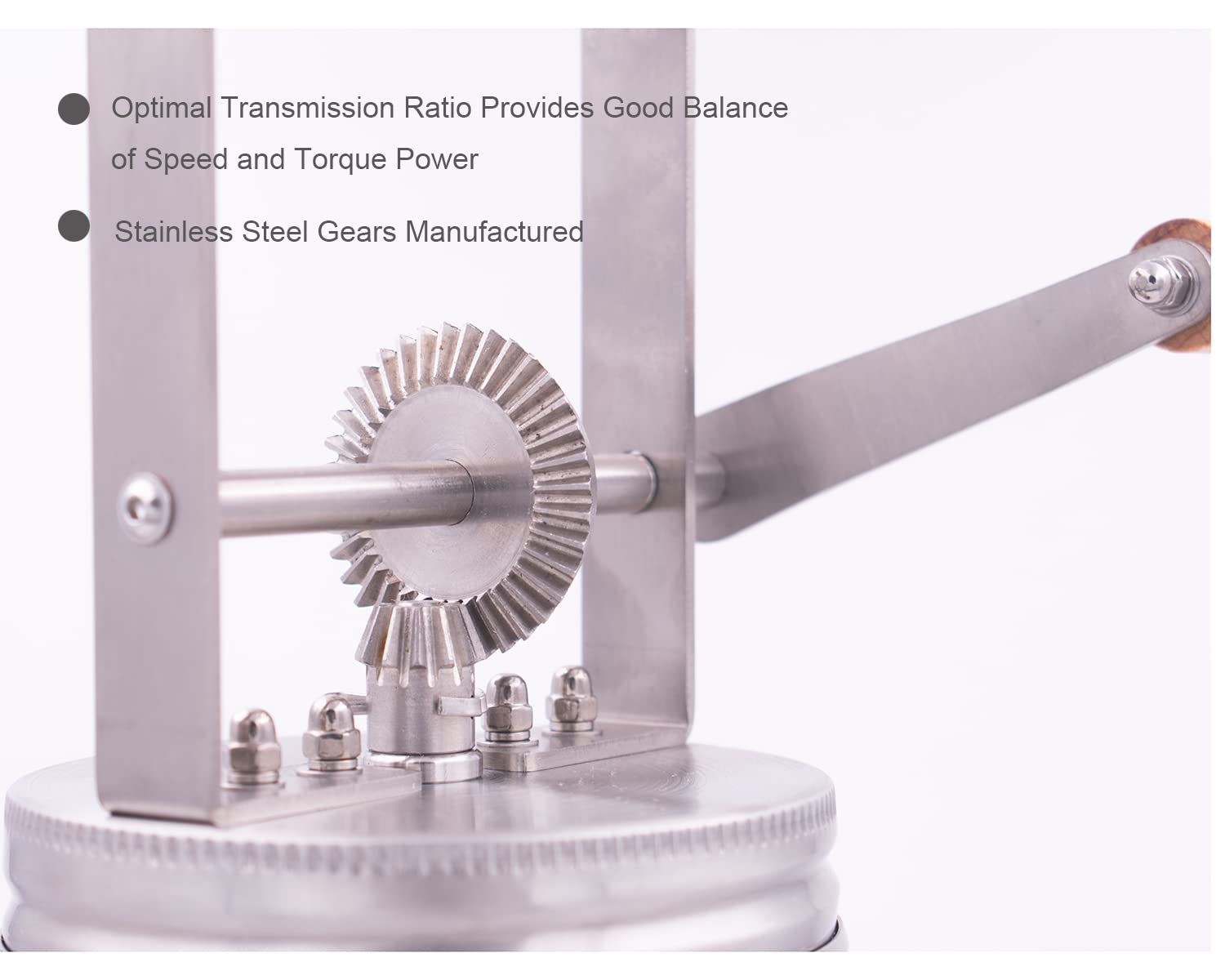 Aeaker Butter Churner hand crank makes effortless, mess-free dairy prep