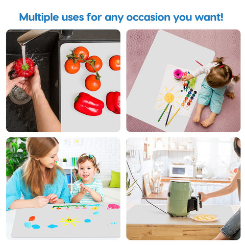 AECHY waterproof anti-slip mat stays put during prep and crafts