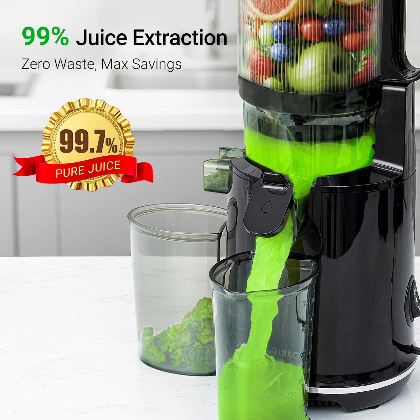Aeitto juicer with 7-stage technology delivers high juice yield