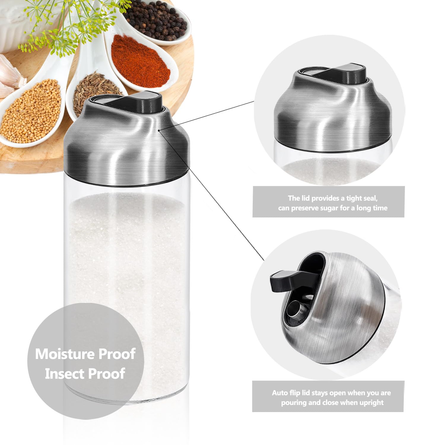 Aelga minimalist design with brushed stainless top for modern tables.