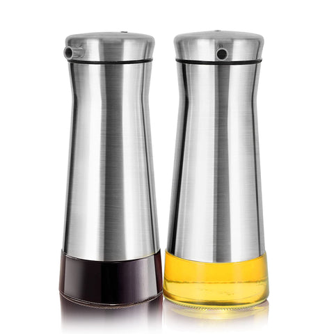 Aelga olive oil dispenser with no-drip mouth for clean pouring and minimal waste