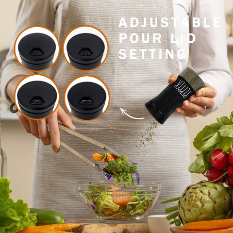 Aelga refillable glass bottle keeps spices fresh and ready to use.