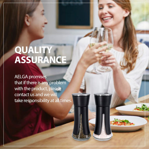 Aelga versatile shaker set suited for home, restaurant, camp, and BBQ.