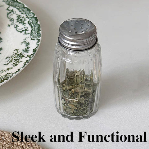 Aellabus easy-clean glass shakers designed to stay hygienic between uses.