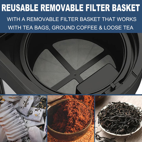 AEMEGO reusable filter basket reduces waste and saves money on filters.