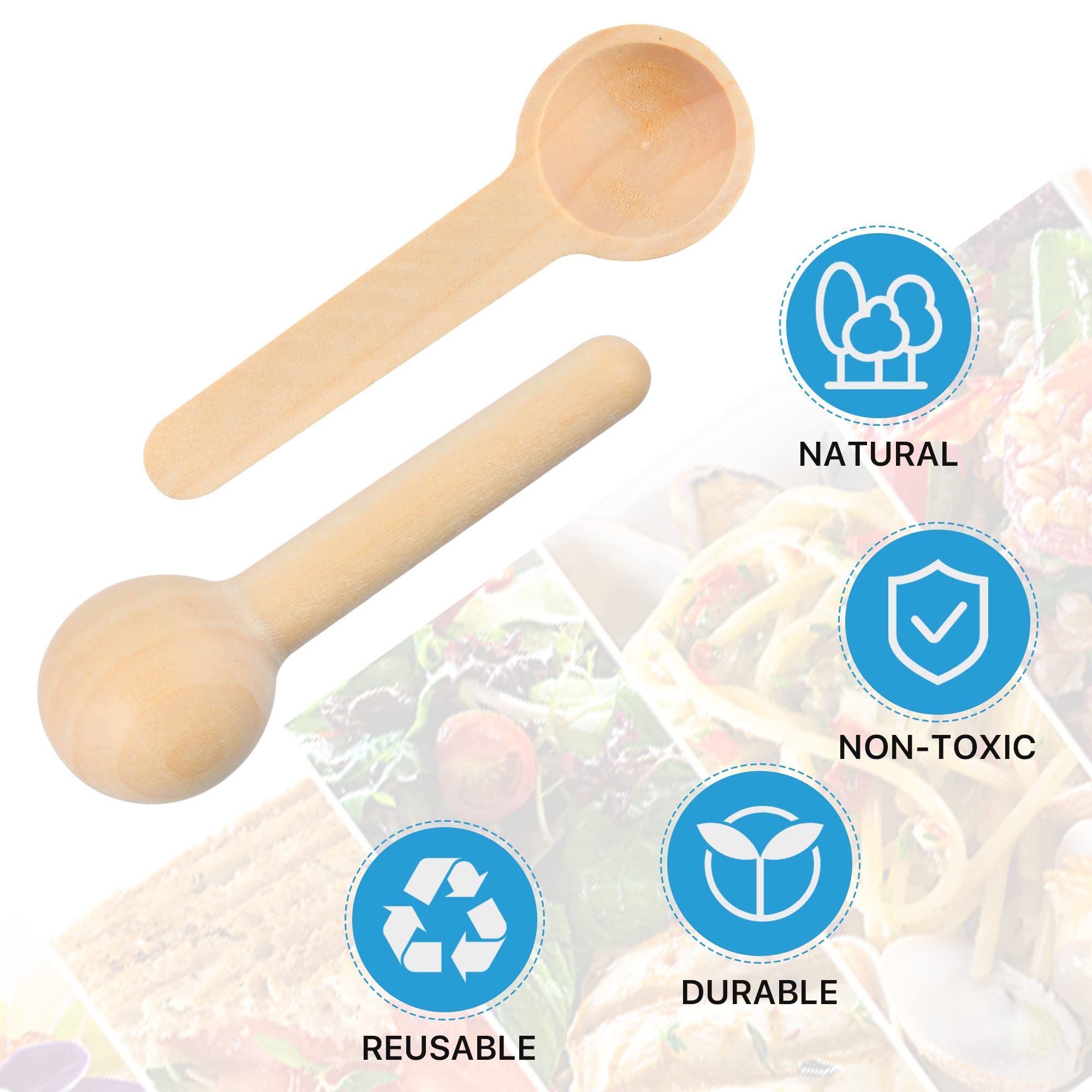 Aemygo tasting spoons smooth finish ideal for desserts