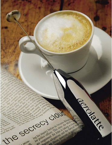 Aerolatte five-year warranty badge for long-term reliability.