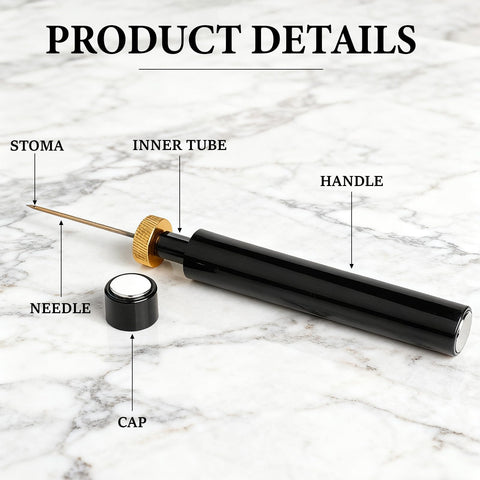 Aeropop wine opener durable assembly: ABS body and aluminum handle for lasting use