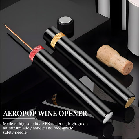 Aeropop wine opener needle insert: precise cork piercing for smooth opening with ease