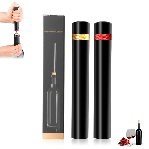 Aeropop wine opener needle-type compact: portable cork removal for quick on-the-go use