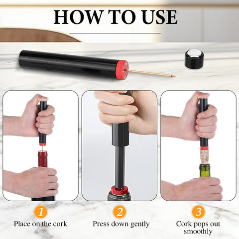 Aeropop wine opener pocket size: fits drawers, bags, or pockets for travel