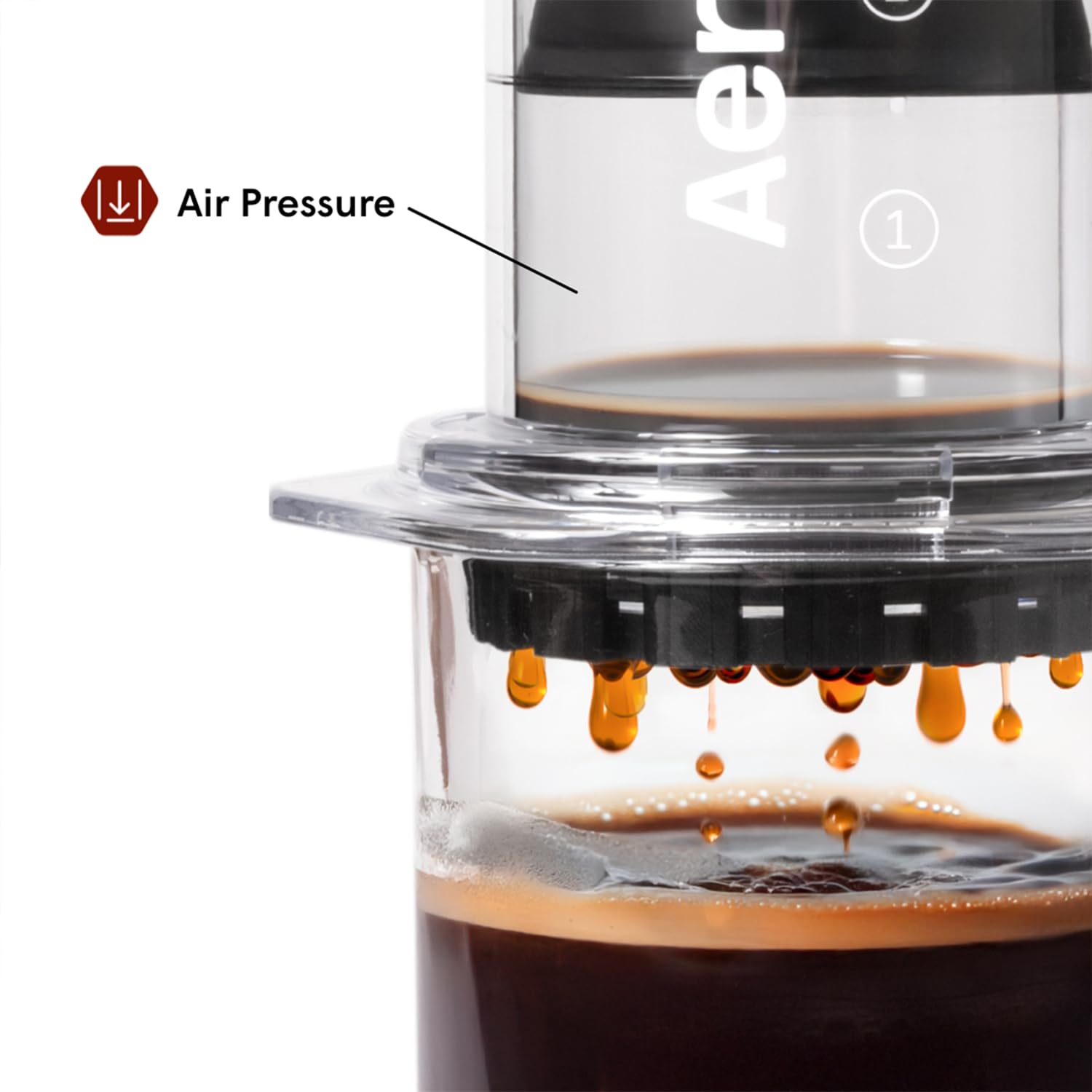 Brewing under two minutes with AeroPress yields a smooth, balanced cup.