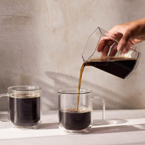 AeroPress Clear XL easy-clean workflow after brewing.