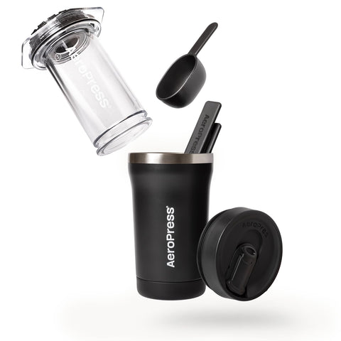 AeroPress Go Plus 3-in-1 brewing blends press, pour-over, and espresso styles.