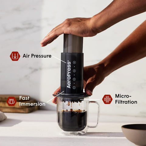 AeroPress Original 3in1 brew tech demonstrated for rich, smooth coffee
