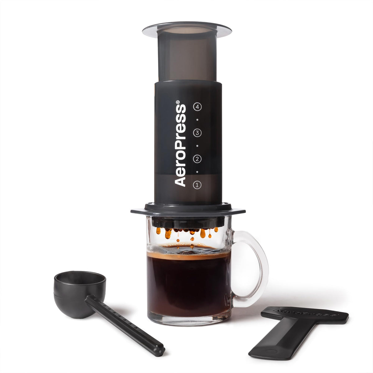 AeroPress Original chamber and plunger for on-the-go brewing