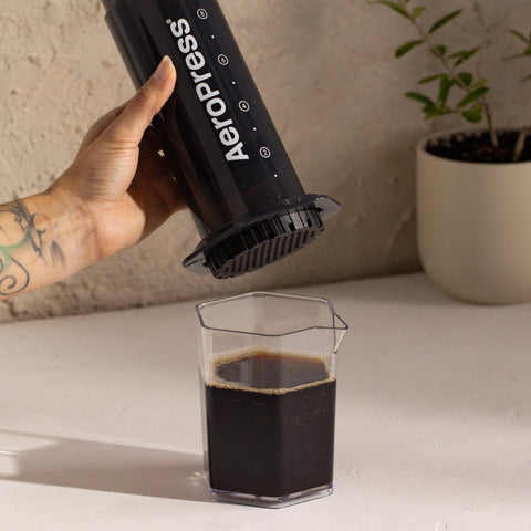 AeroPress Original XL in compact travel design for camping or office use.
