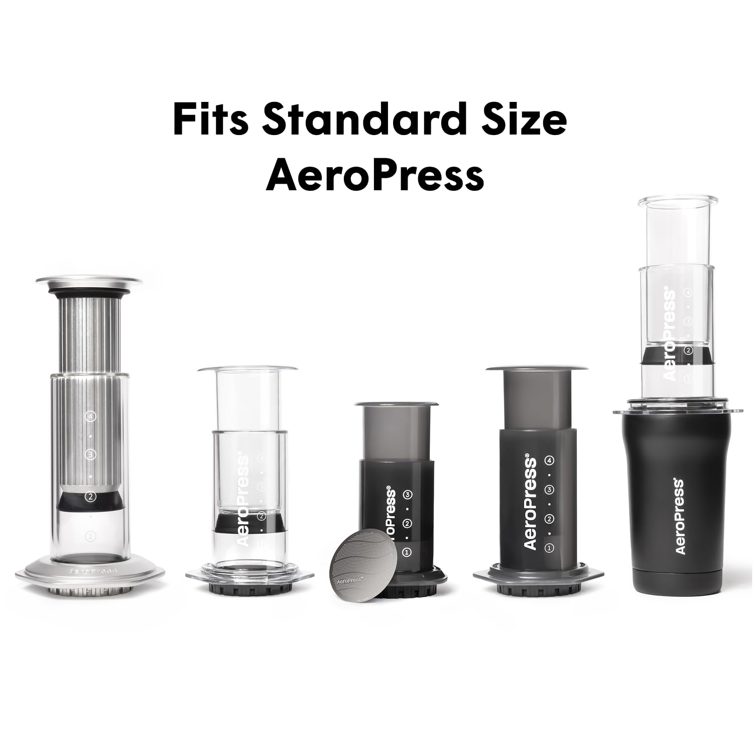 AeroPress sustainable filter is travel-ready for on-the-go coffee.
