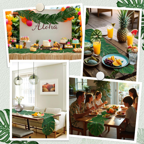 AerWo easy-clean palm leaves keep color vibrant with simple wipe-down after events.