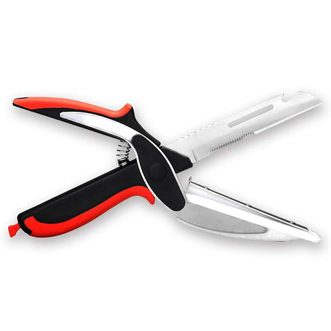Aesmillion kitchen shears in action for versatile chopping and slicing