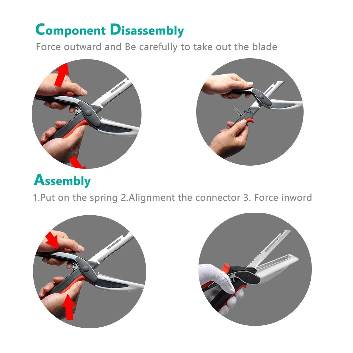 Aesmillion stainless steel blades stay sharp for tough vegetables