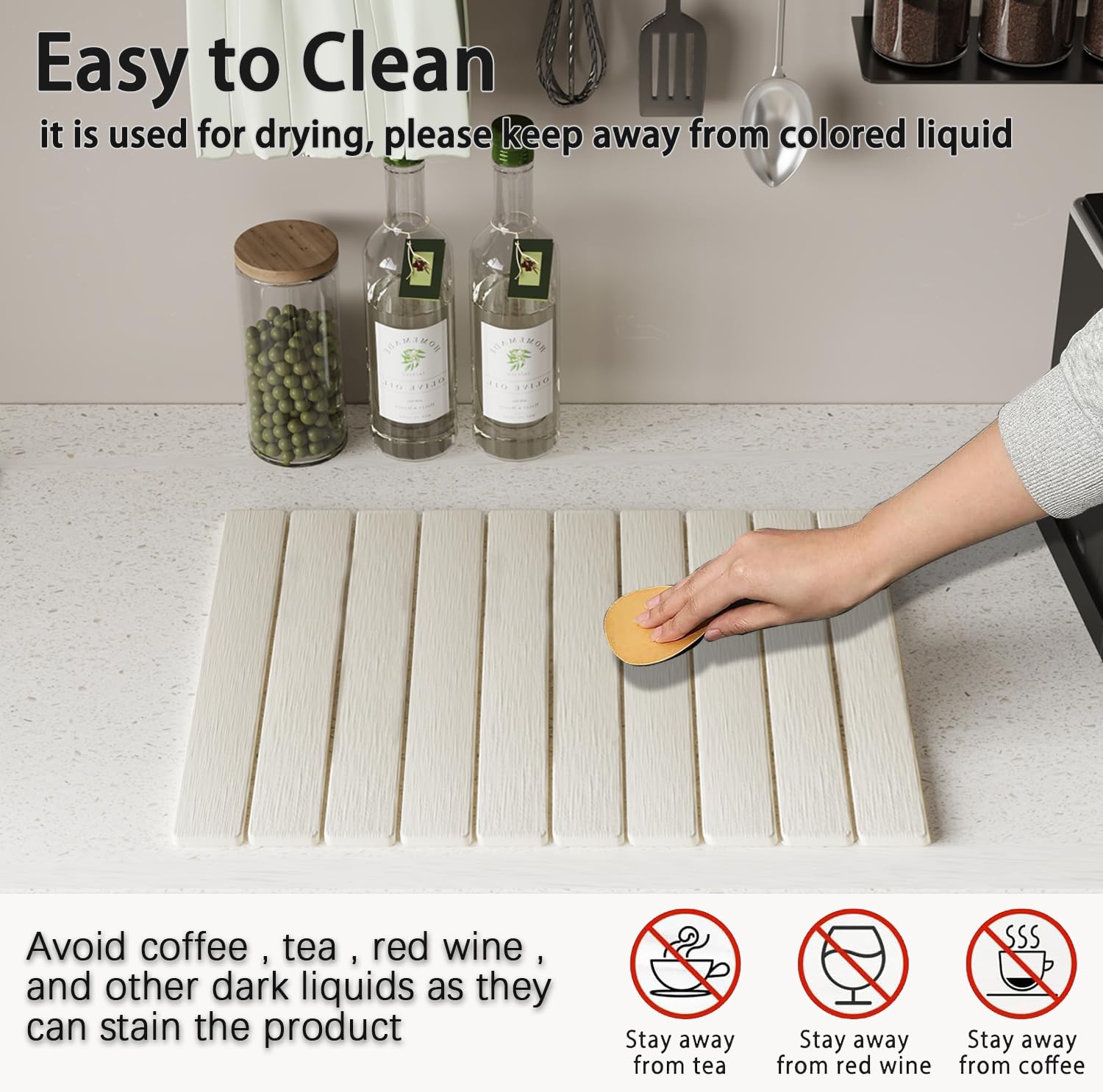 Aetherforge foldable black drying mat rolled for compact storage