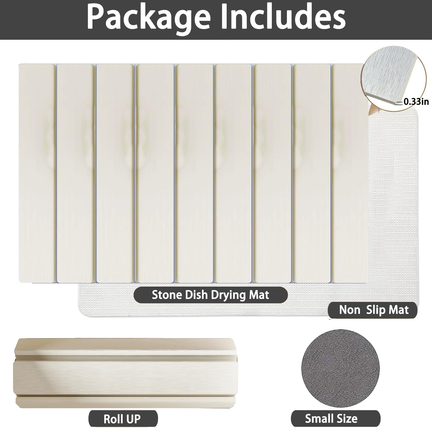 Aetherforge foldable white drying mat rolled for compact storage