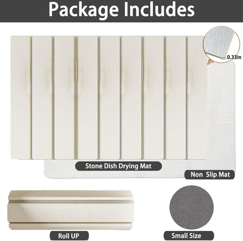 Aetherforge foldable white drying mat rolled for compact storage