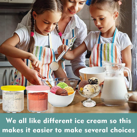 AFDLLDQM Ninja Creami Deluxe color-variety set adds playful freezer storage.