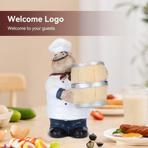 Agatige restaurant cafe decor figurine highlights dining areas with Italian flair.