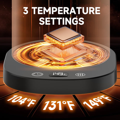 Agedbaby mug warmer with auto shut-off for safe, worry-free use.