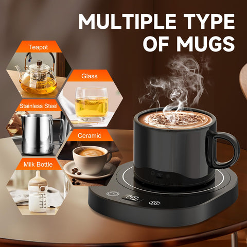 Agedbaby mug warmer with a 51-inch cord for flexible placement.