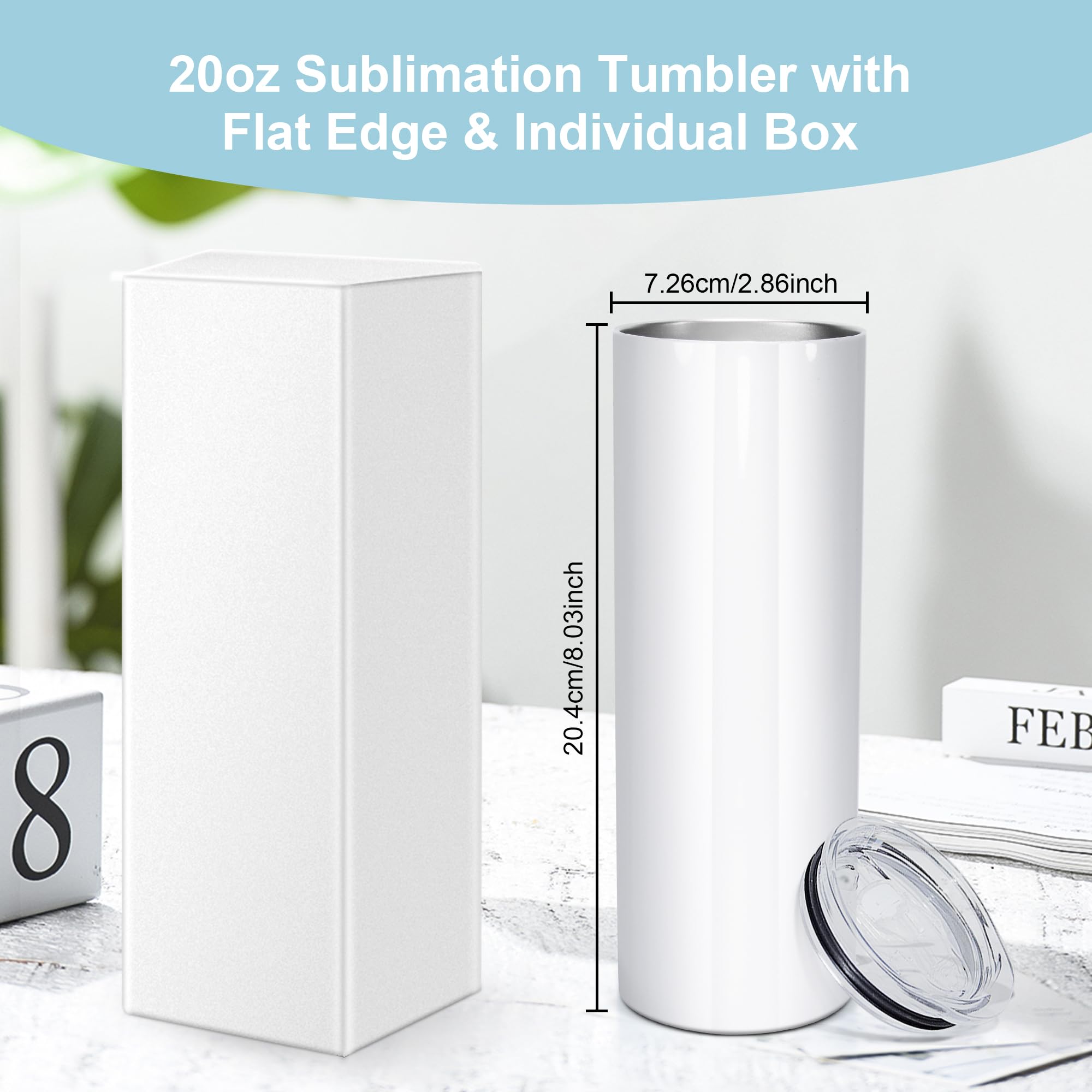 AGH bulk sublimation tumbler pack ships in individual boxes.