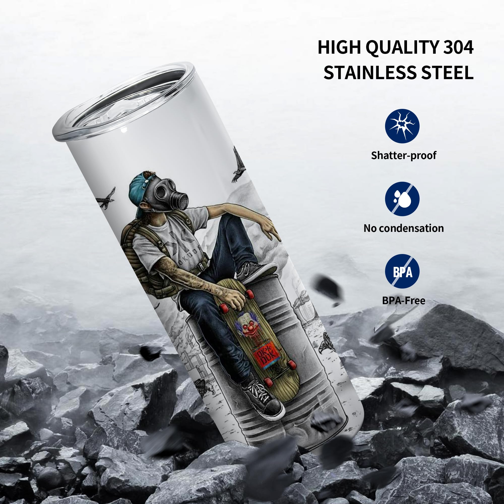 AGH 304 stainless steel interior resists rust and sweat.