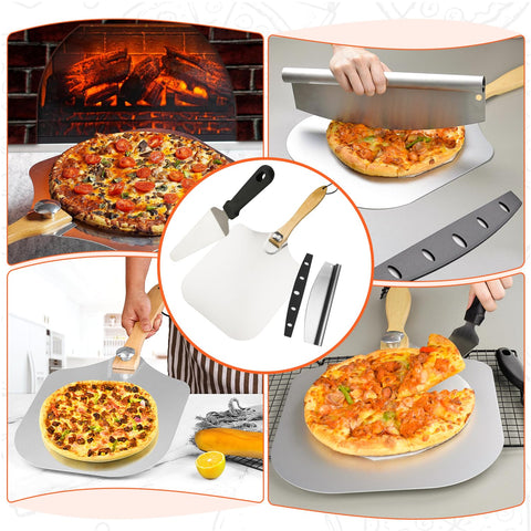 AGIgear adjustable rotating handle for easy maneuvering around pizzas.
