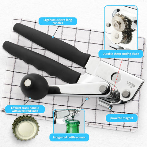AGIgear can opener featuring ergonomic design and durable stainless steel for daily use