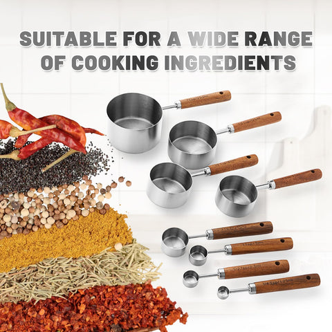 AGIgear wood-handled cups and spoons offer a secure grip and comfortable use