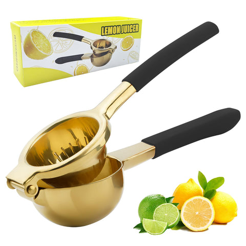 AGIgear lemon squeezer with long ergonomic handle for easy juice extraction