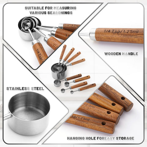 AGIgear nestable 8-piece set saves drawer space while dishwasher safe