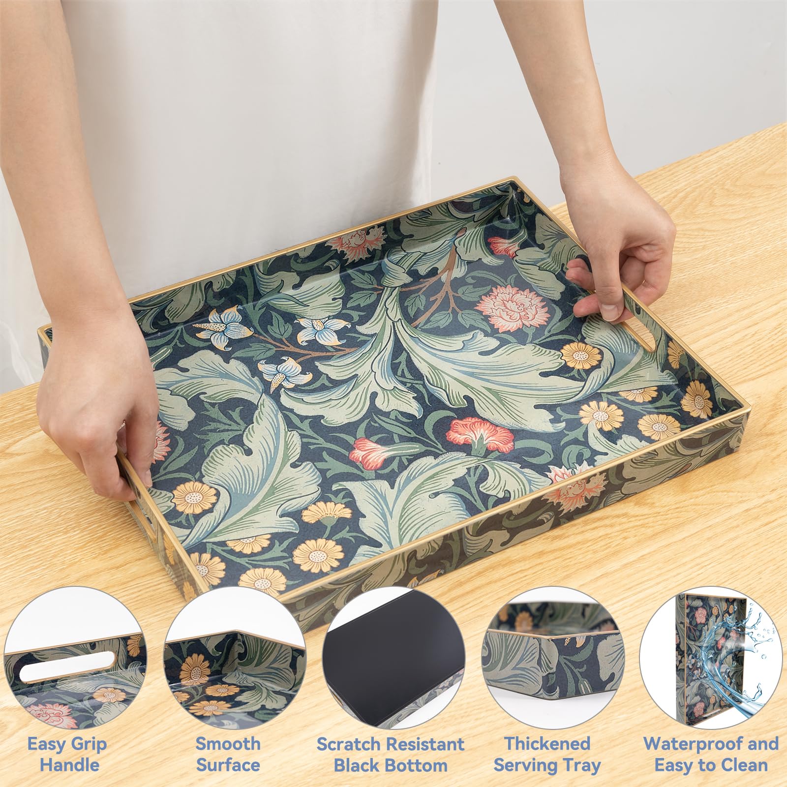 AGIOTA plastic coffee tray with smooth surface for quick cleaning