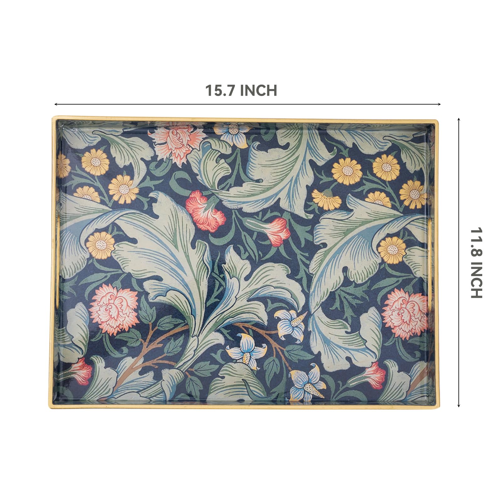 AGIOTA vintage print tray adds decorative charm to living spaces