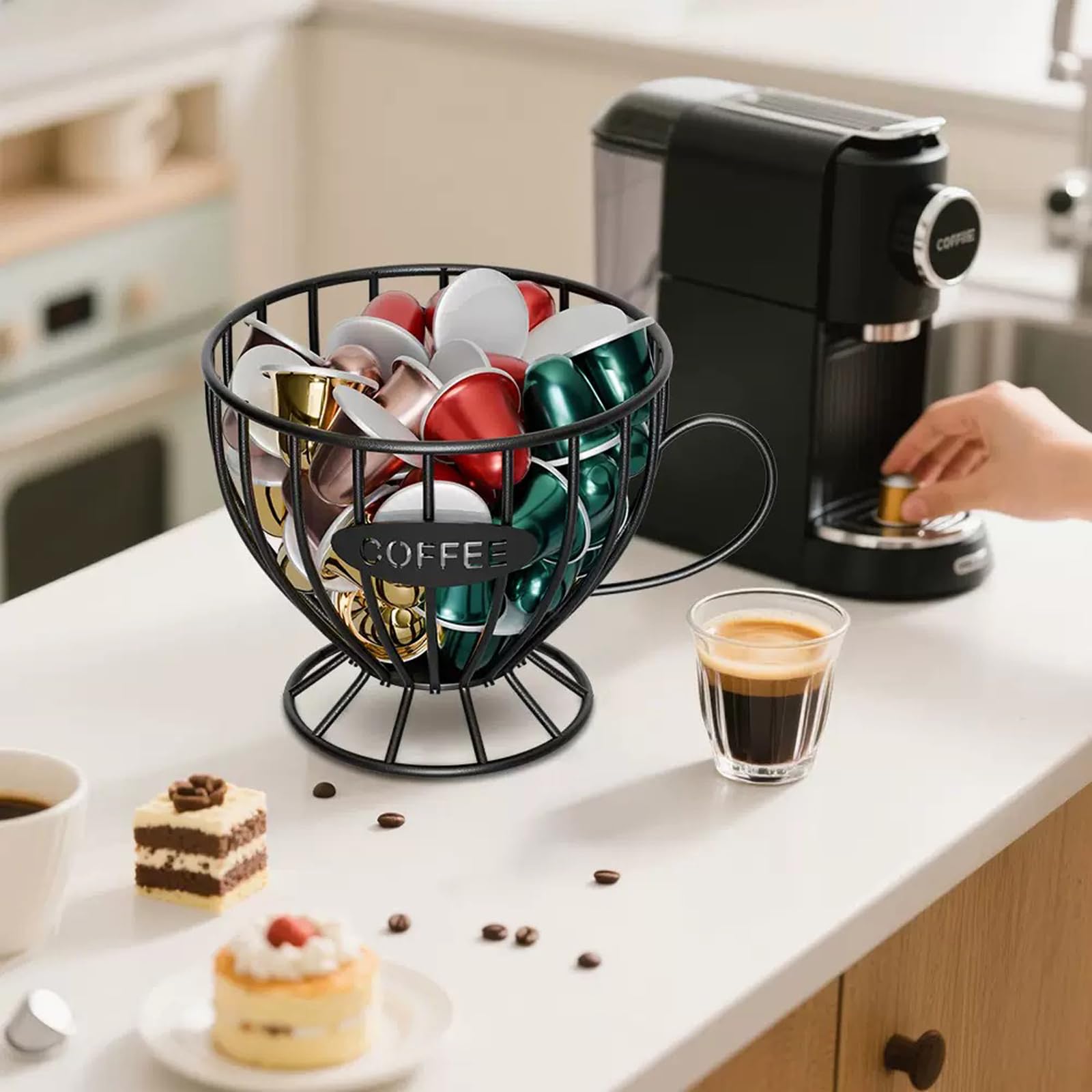 Agirlvct K-Cup Storage open-front design for easy daily access