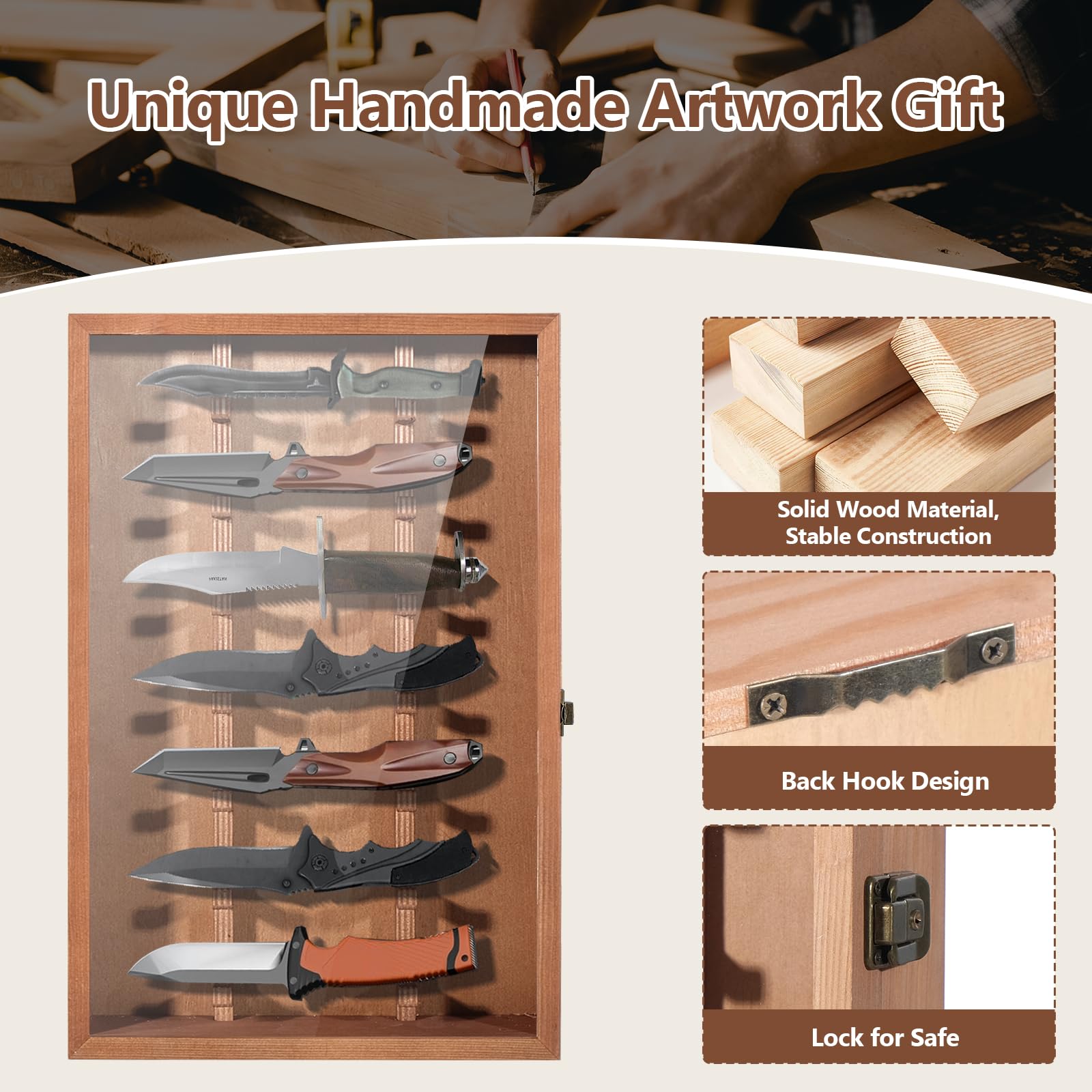 AGJIDSO easy-install display case enables quick, tool-free mounting.