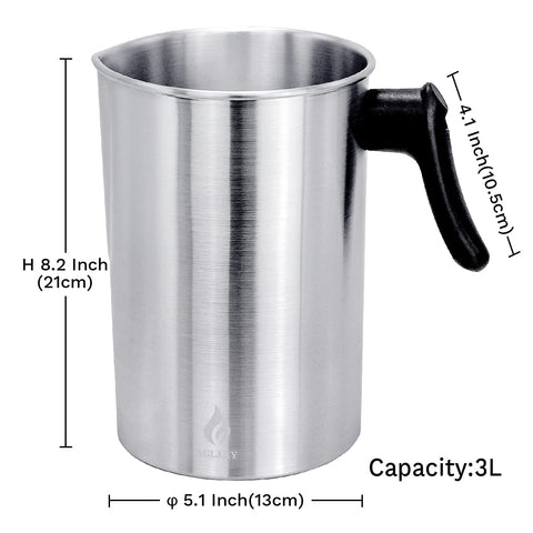 AGLARY seamless aluminum pot preventing leaks and simplifying cleanup.