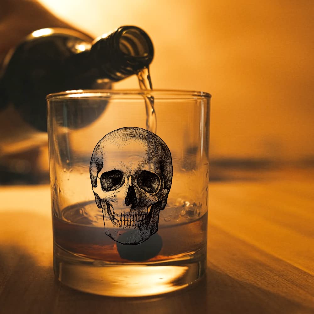 AGMDESIGN Skeleton Skull Whiskey Glass gift-ready packaging concept