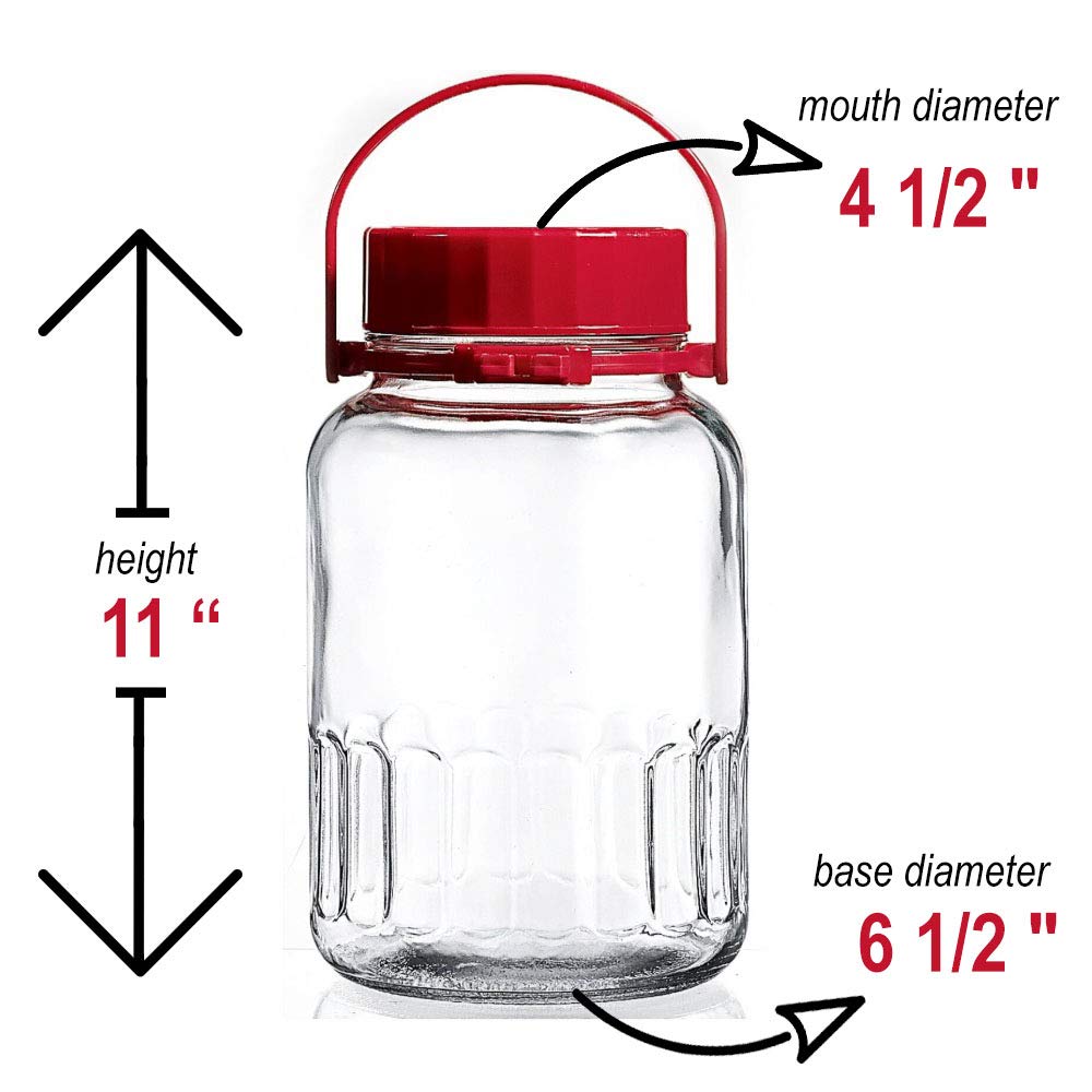 AGTRADE large canning jar ideal for pickling, jams, and batch fermentation.
