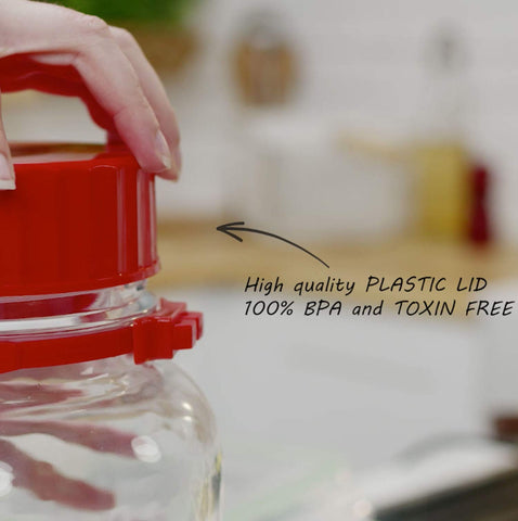 AGTRADE wide-mouth jar facilitates easy cleaning and thorough reach inside.