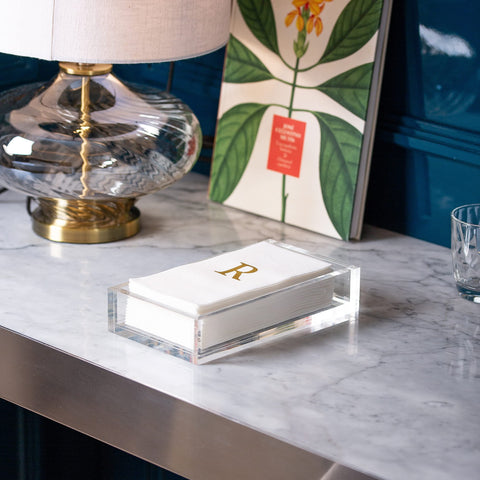 AH AMERICAN HOMESTEAD durable clear acrylic finish protects napkins