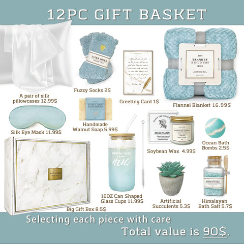 AHAGIFTREE cerulean silk pillowcases close-up for hair and skin comfort