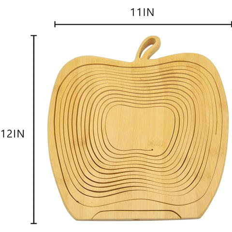 AHBLQD apple shaped fruit bowl on counter top enhances kitchen decor and organization